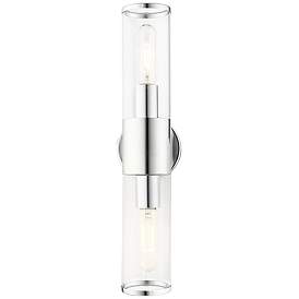 Image5 of Bancroft 18 1/2" High Polished Chrome 2-Light Wall Sconce more views