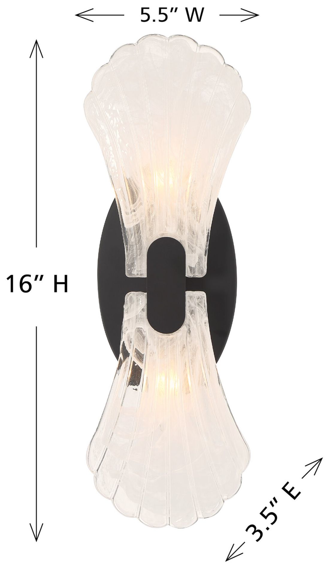 Image 5 Bancroft 2-Light Wall Sconce in Matte Black more views