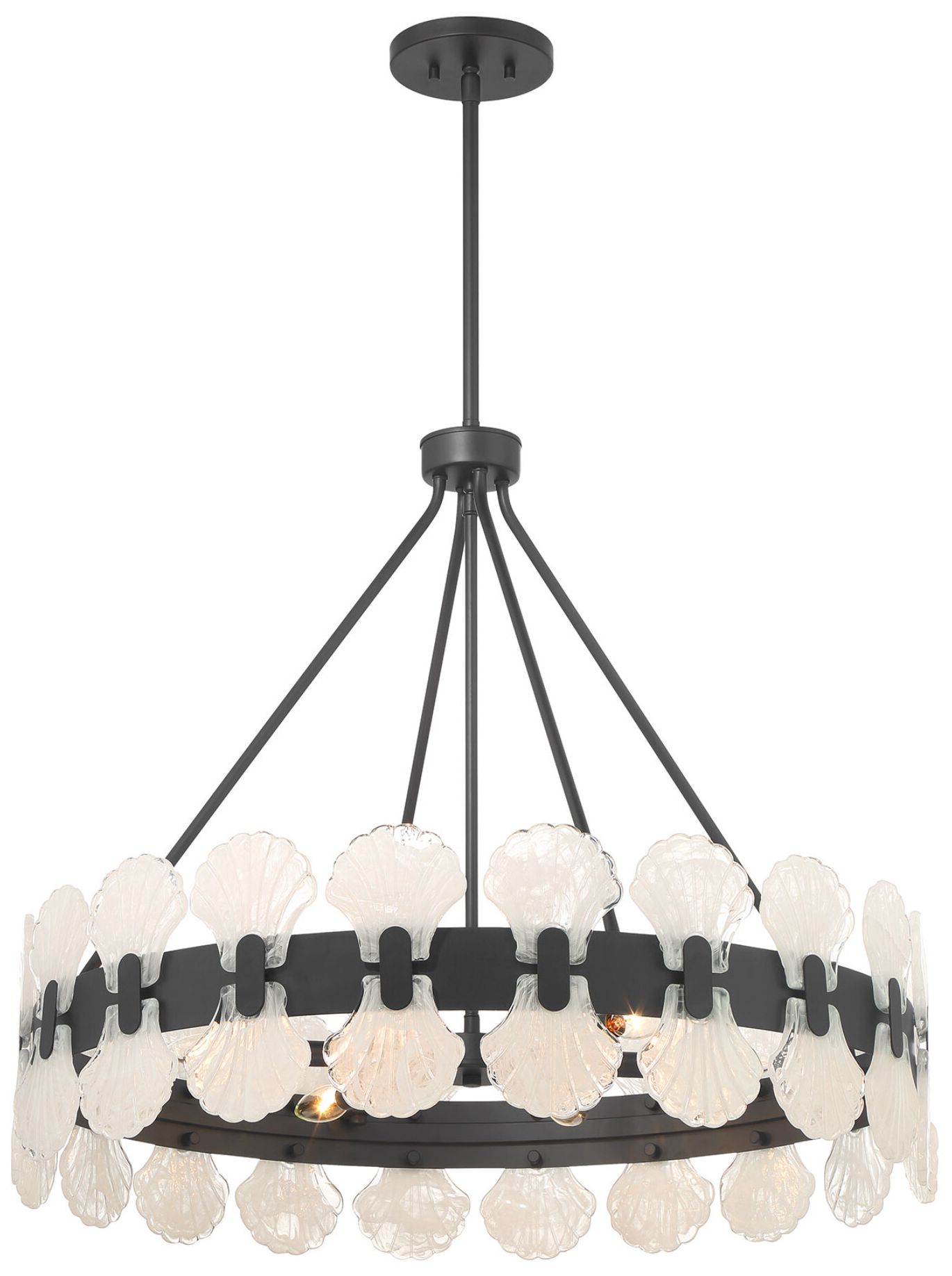 Image 3 Bancroft 6-Light Chandelier in Matte Black more views