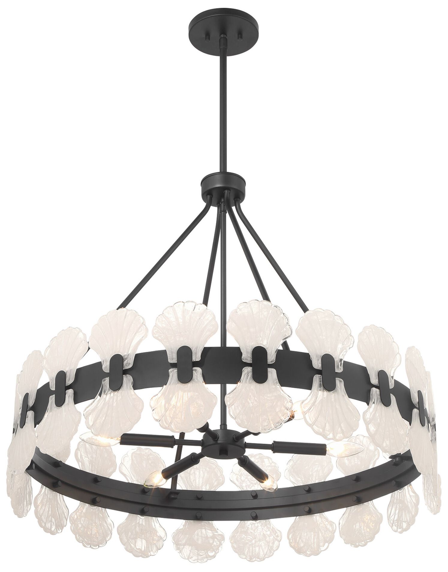 Image 4 Bancroft 6-Light Chandelier in Matte Black more views