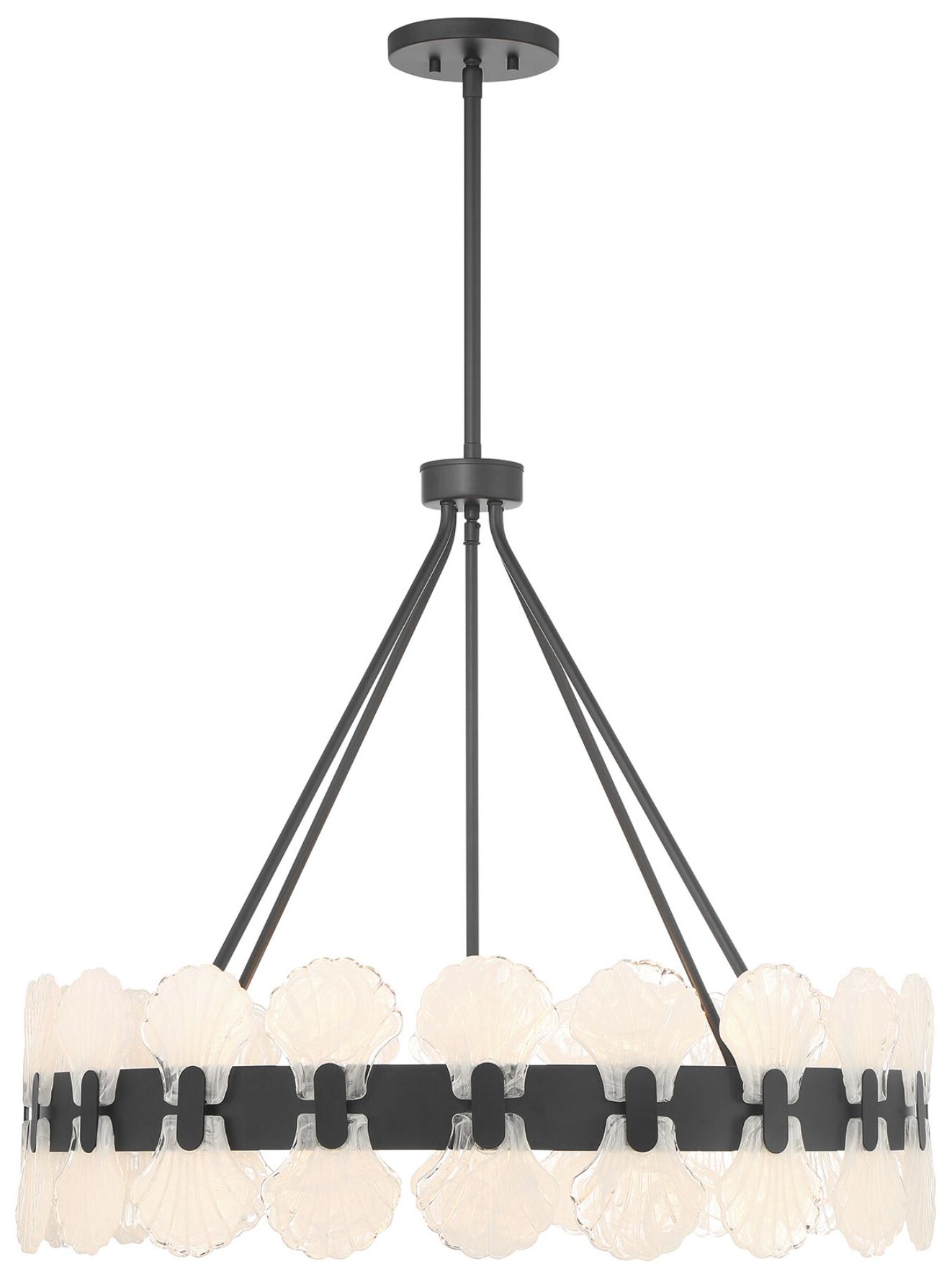 Image 5 Bancroft 6-Light Chandelier in Matte Black more views