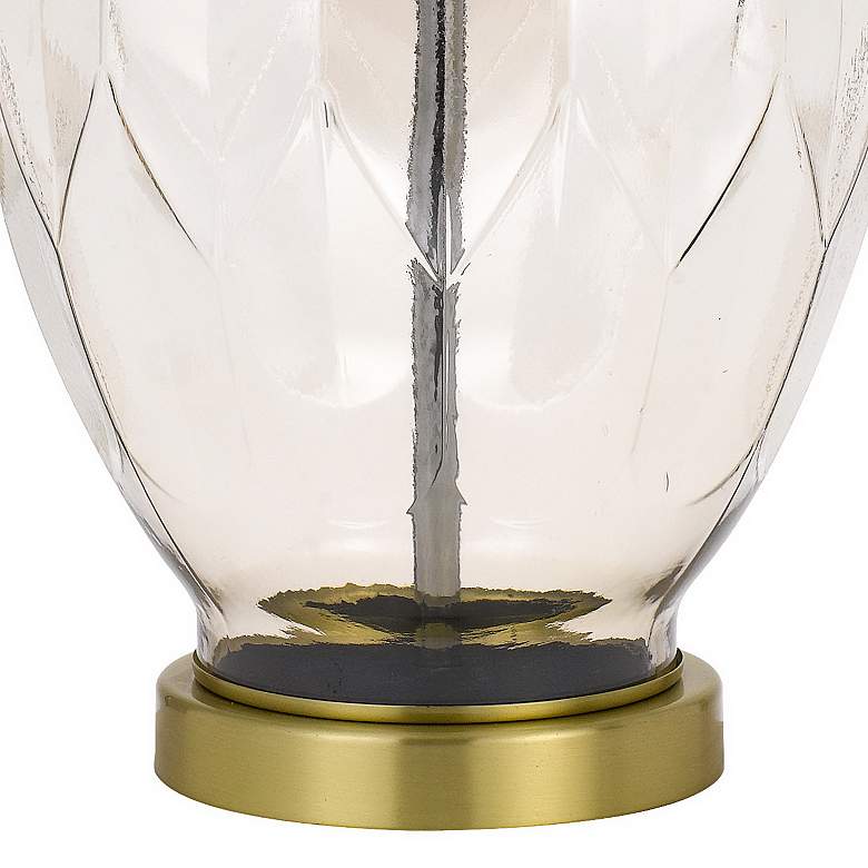 Image 6 Bancroft Glass and Antique Brass Table Lamp more views