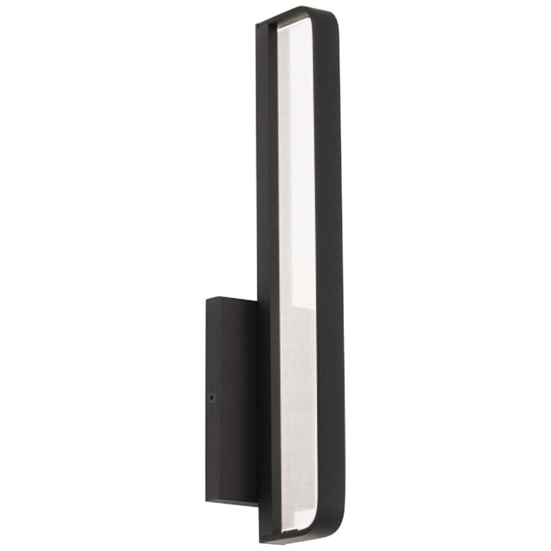 Image 1 Banda 13" High Matte Black LED Wall Sconce