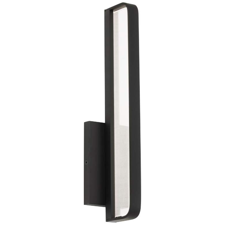 Image 1 Banda 13 inch High Matte Black LED Wall Sconce