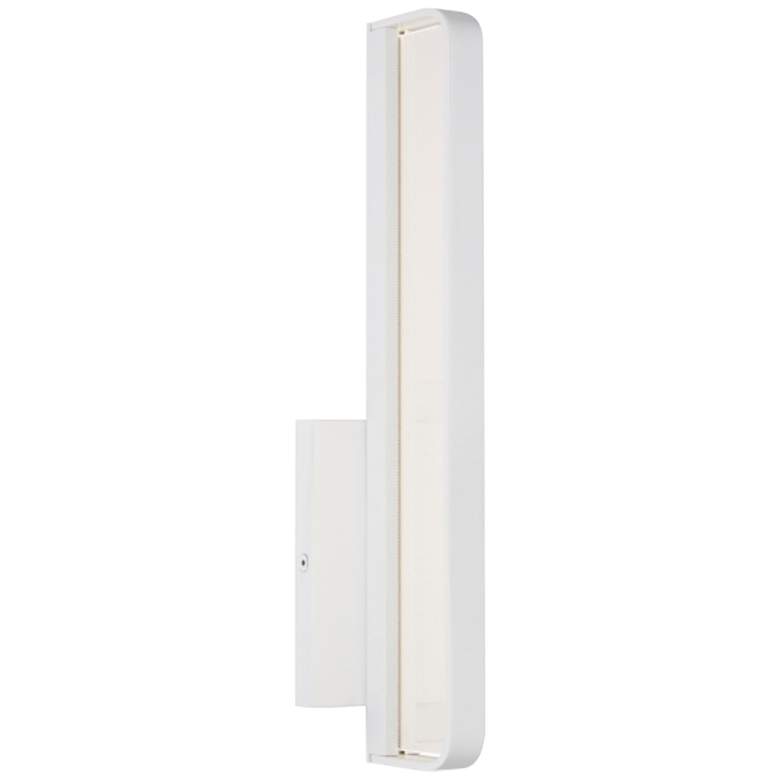 Image 1 Banda 13" High Matte White LED Wall Sconce