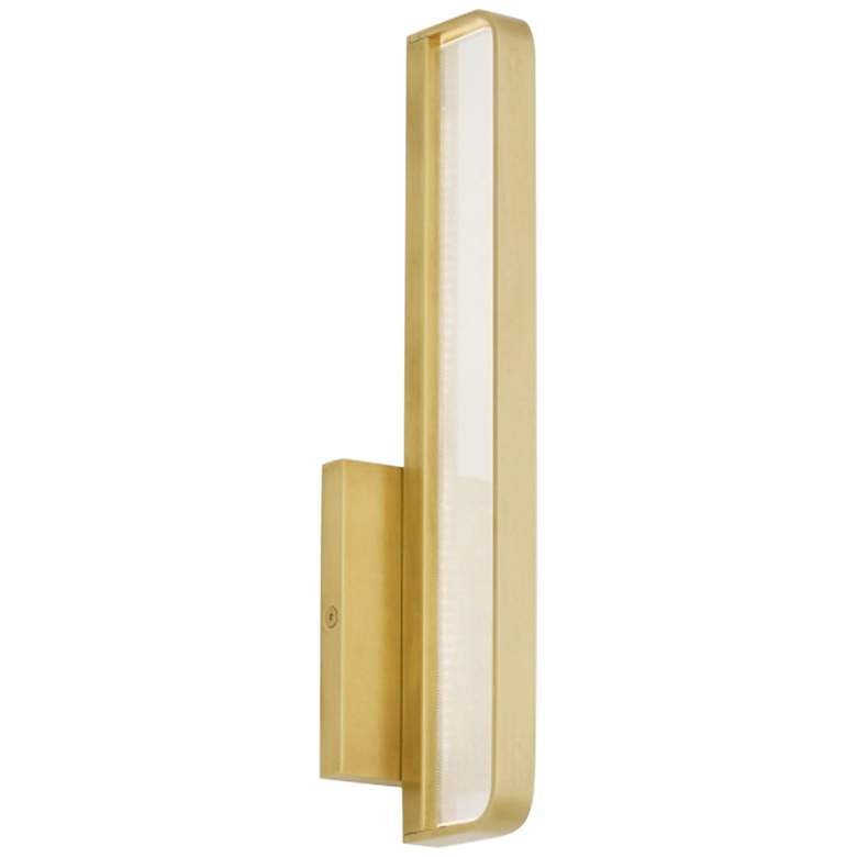 Image 1 Banda 13" High Natural Brass LED Wall Sconce