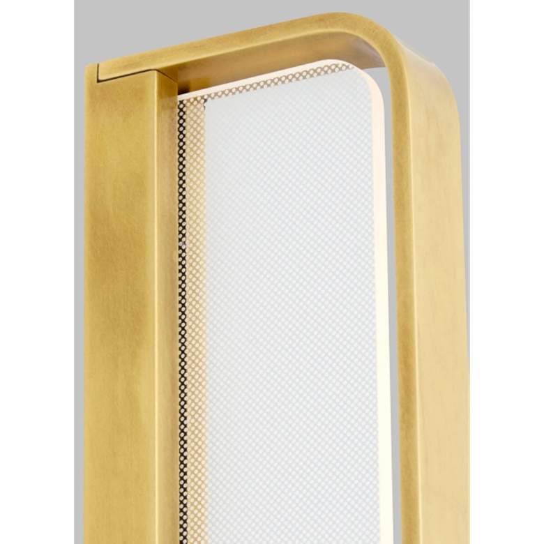 Image 4 Banda 13" High Natural Brass LED Wall Sconce more views