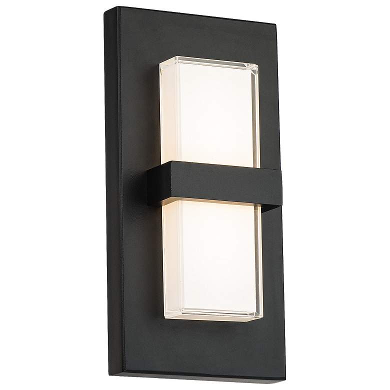Image 1 Bandeau 10 inchH x 5 inchW 1-Light Outdoor Wall Light in Black