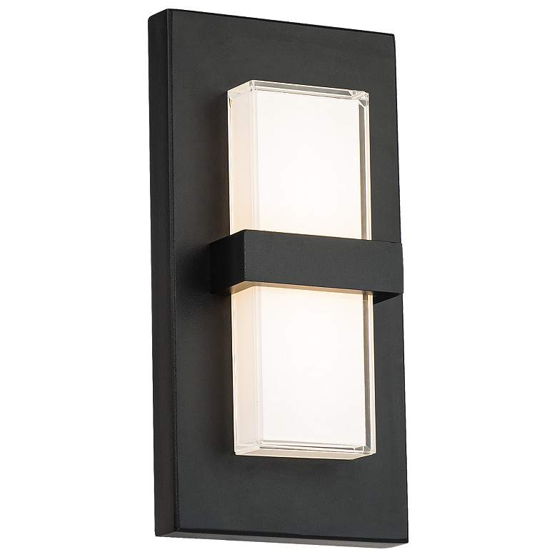 Image 1 Bandeau 10"H x 5"W 1-Light Outdoor Wall Light in Black