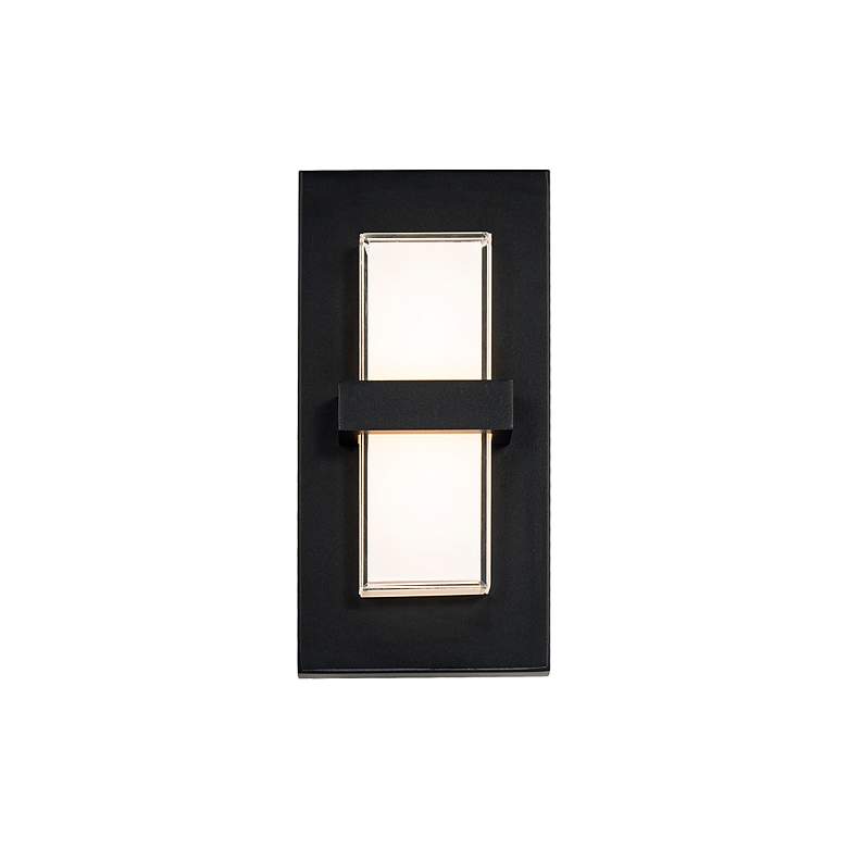 Image 3 Bandeau 10"H x 5"W 1-Light Outdoor Wall Light in Black more views