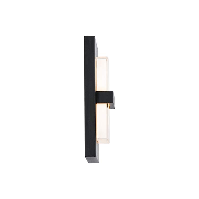 Image 4 Bandeau 10"H x 5"W 1-Light Outdoor Wall Light in Black more views