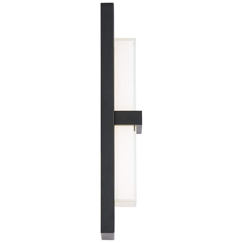 Image 4 Bandeau 16 inchH x 5 inchW 1-Light Outdoor Wall Light in Black more views