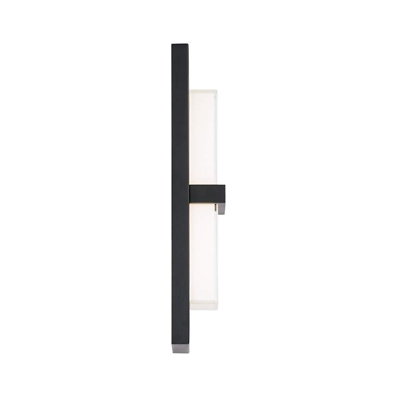 Image 3 Bandeau 16"H x 5"W 1-Light Outdoor Wall Light in Black more views