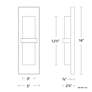 7_Bandeau 16"H x 5"W 1-Light Outdoor Wall Light in Black more views