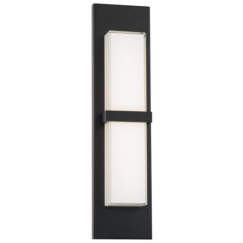 Image 1 Bandeau 22"H x 6"W 1-Light Outdoor Wall Light in Black
