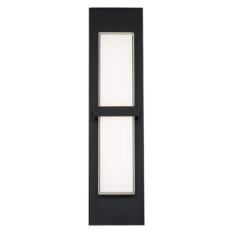 Image 2 Bandeau 22"H x 6"W 1-Light Outdoor Wall Light in Black more views