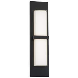 Bandeau 22&quot;H x 6&quot;W 1-Light Outdoor Wall Light in Black