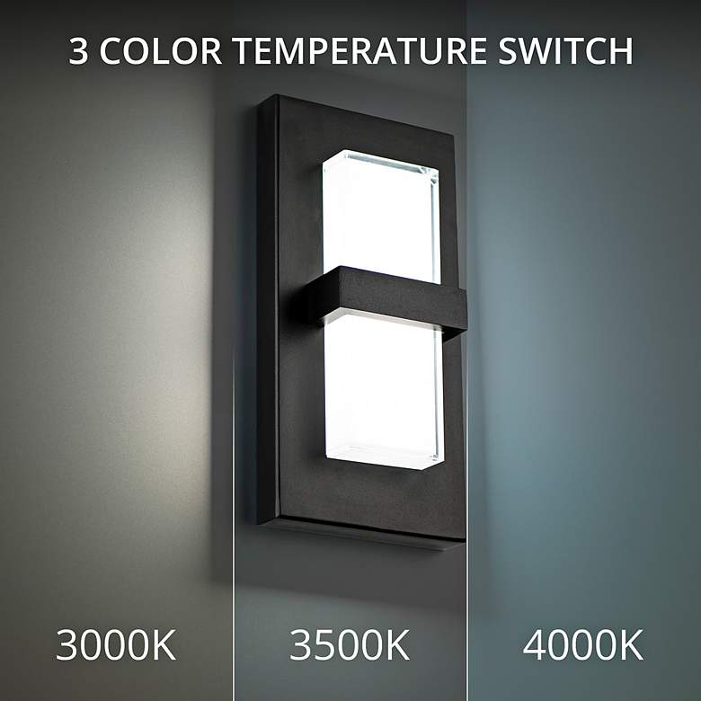 Image 5 Bandeau 22"H x 6"W 1-Light Outdoor Wall Light in Black more views