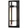 Banded 12" High Coastal Black Outdoor Wall Light