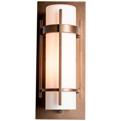 Banded 12" High Coastal Bronze Outdoor Wall Light
