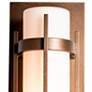 2_Banded 12" High Coastal Bronze Outdoor Wall Light more views