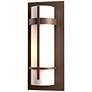 3_Banded 12" High Coastal Bronze Outdoor Wall Light more views