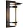 Banded 16.2" High Coastal Oil Rubbed Bronze Outdoor Sconce w/ Opal Sha