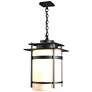 Banded 22"H Coastal Oil Rubbed Bronze Large Outdoor Fixture w/ Opal Sh