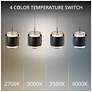 2_Banded 5"H x 17"W 5-Light Multi-Light Pendant in Black more views