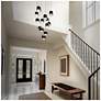 5_Banded 5"H x 20"W 13-Light Multi-Light Pendant in Aged Brass more views