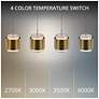 3_Banded 5"H x 42"W 23-Light Multi-Light Pendant in Aged Brass more views