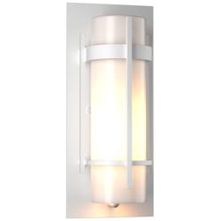 Banded 5&quot; High Small Coastal White Outdoor Sconce