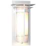 Banded 6" High Small Coastal White Outdoor Sconce