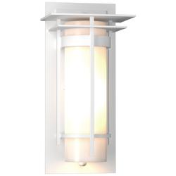 Banded 6&quot; High Small Coastal White Outdoor Sconce