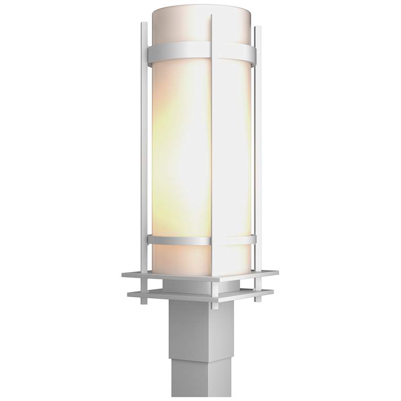 Image 1 Banded 7.25" High Coastal White Outdoor Post Light