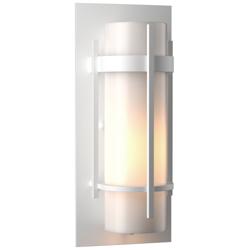Banded 7&quot; High Coastal White Outdoor Sconce