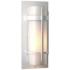 Banded 7" High Coastal White Outdoor Sconce