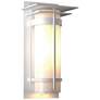 Banded 9.4" High Large Coastal White Outdoor Sconce