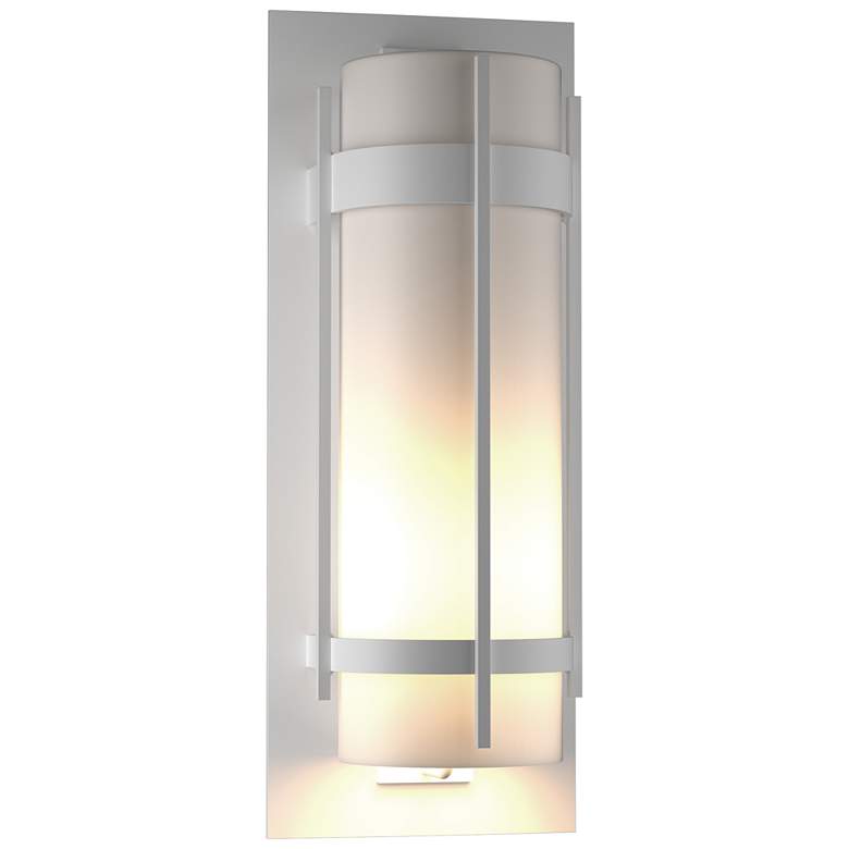 Image 1 Banded 9.9" High Extra Large Coastal White Outdoor Sconce