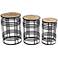 Banded About Rustic Farmhouse Bronze Tables - 3-Piece Set