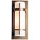 Banded Coastal Bronze Small Outdoor Sconce With Opal Glass