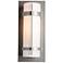 Banded Coastal Burnished Steel Outdoor Sconce With Opal Glass