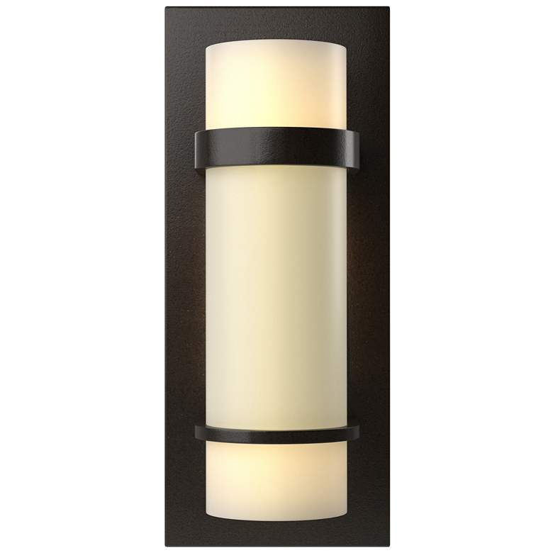 Image 1 Banded Sconce - Oil Rubbed Bronze - Opal Glass