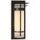 Banded with Top Plate Extra Large Outdoor Sconce - Bronze - Opal Glass