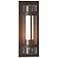Banded XL Outdoor Sconce - Bronze - Opal and Seeded Glass