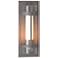 Banded XL Outdoor Sconce - Steel Finish - Opal and Seeded Glass