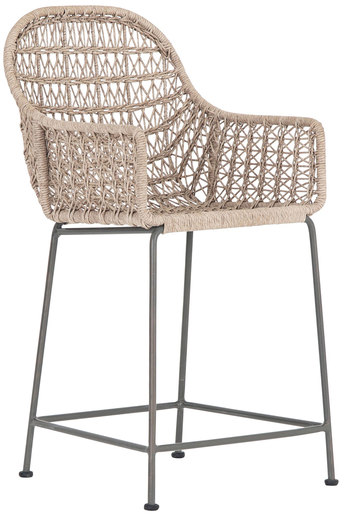 Wicker woven best sale counter stool