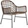 Bandera Distressed Gray Woven Outdoor Club Chair