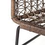 Bandera Distressed Gray Woven Outdoor Club Chair