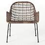 Bandera Distressed Gray Woven Outdoor Club Chair